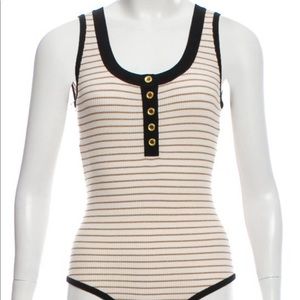 Ronny Kobo striped body suit